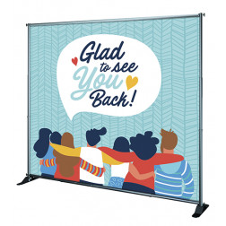 Welcome Back Telescopic Banner Stand w/ Banner