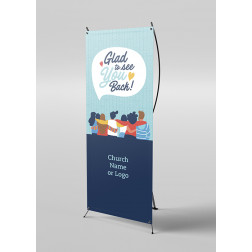 Welcome Back Banner Stand